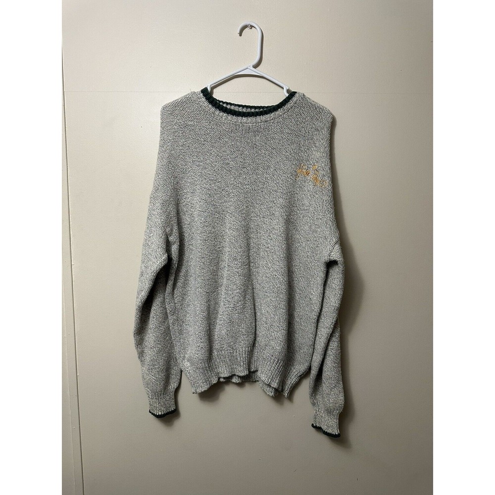 VTG Brett Favre Enterprises Packers Cotton Sweater Men's Size Large